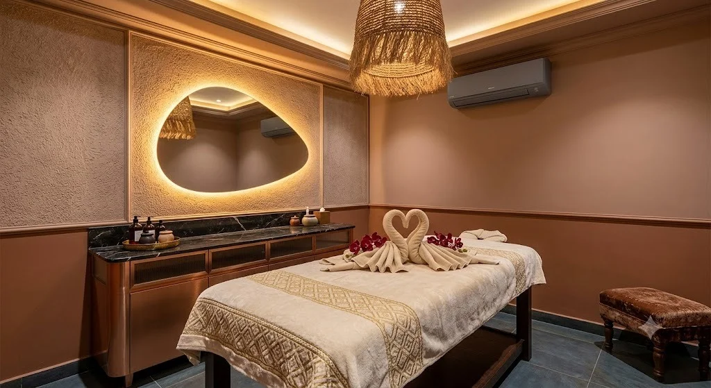 Spa-inspired interior and relaxing ambience
