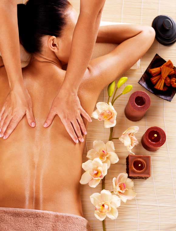 Peaceful spa treatment room